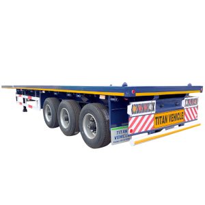 3 Axle Single Tire Flatbed Trailer